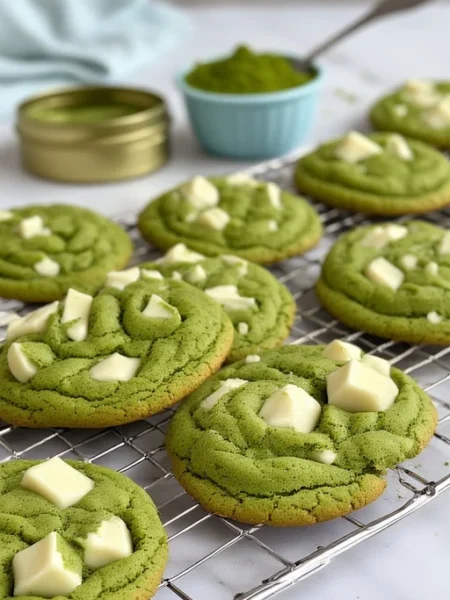 Matcha Cookie Recipe with White Chocolate