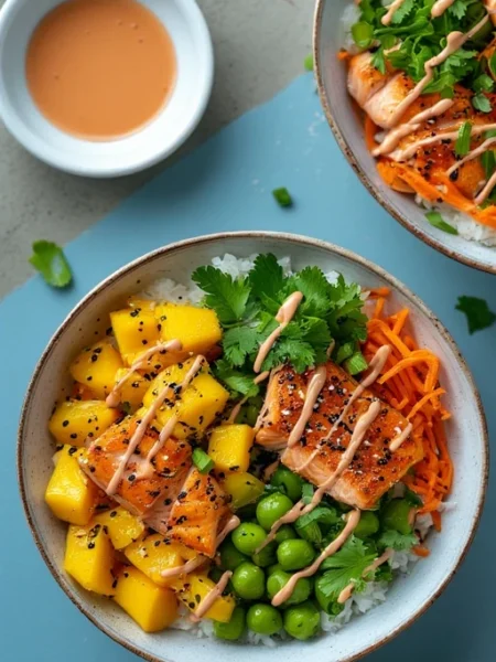 salmon rice bowl recipe
