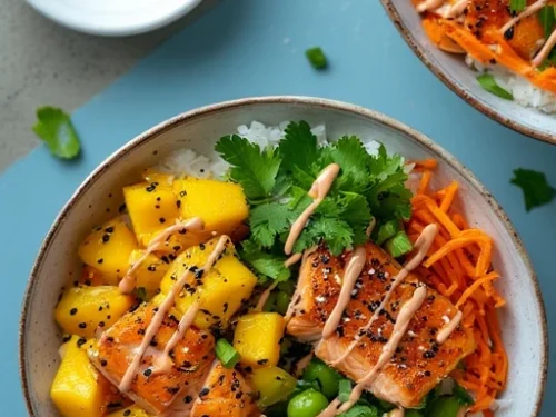 salmon rice bowl recipe