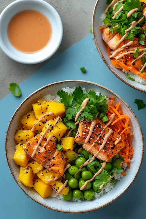 salmon rice bowl recipe