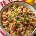 How to make Jamaican rice and peas dish. Rice and Peas Jamaican Style.