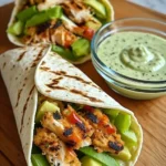 High-Protein Creamy Buffalo Chicken Wrap